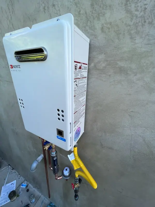 Tankless water heater installation for Palm Valley homes